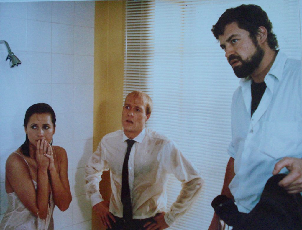 A Scene in Philip Banter With Two Actors Under The Shower
